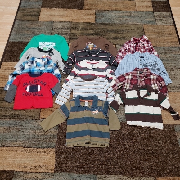 Baby boys size 18M long sleeve shirt bundle of 13 - Picture 8 of 8